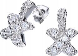 Lovrin Ezüst fülbevaló 925 X betű cirkóniákkal 3, 12g eredeti, stekkeres (Lovrin 46010)