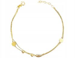 Lovrin 585-ös dupla arany karkötő golyókkal és szárnyakkal ajándékba