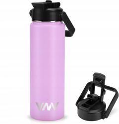 Vnv Duplafalú Vákuum Termosz 750 ml Utazáshoz, Lila (B0CT8H32NK)