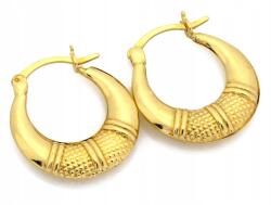 Lovrin Elegáns arany fülbevaló 585 14k finom karika anyukának 0.73g ajándékba