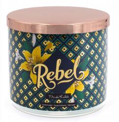  Frida Kahlo illatgyertya üvegben Rebel 400 g 3 kanócos palo santo vanília (4262399025026)