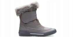 Clarks Női bakancs Clarks Gilby Sally szürke tépőzáras bőr 36 (261367864)