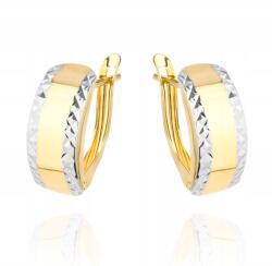 Lovrin Arany fülbevaló 585 kétszínű 1, 7g angol záras, gyémántcsiszolású (59291792)