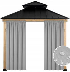 NOW-ART Vízálló Kültéri Függöny 155x200 Alagút Kültéri Függöny Teraszra Sima (Wodo T-50 ZASŁONA WODOODPORNA OGRODOWA 200)