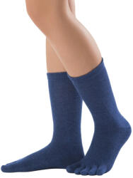 Knitido Cotton & Merino Dark Blue Hosszúszárú Zokni Gyapjúval