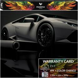  Színes Ppf fólia Phoenix Protect Színváltó autó Matte Liquid Silver (Folia PPF Matte Liquid Silver 152cmx16m)