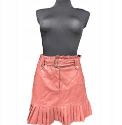 ZARA Midi Szoknya Rózsaszín Kényelmes Arany Csatós Övvel M-es Méret (UB000130)