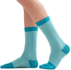 Knitido SILL Merino & Cotton Turquoise / Light Green Zokni