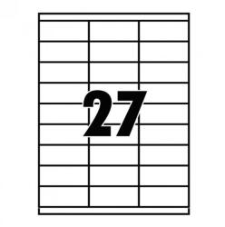  Etikett címke, 70x32mm, 100 lap, 27 címke/lap - suplix