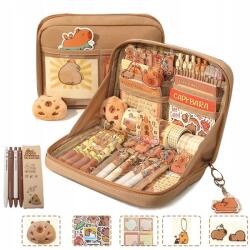 Bark Nagy tolltartó Capybara Girls School Teenagers Tartozékokat tartalmaz 4 db toll (Jianglue)