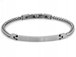 Lovrin Divatos férfi karkötő, 4.5mm-es acél, gravírozható, 21-es méret, ajándéknak is kiváló (56748109)