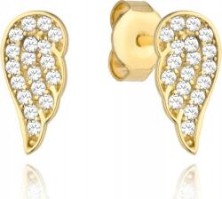 Lovrin Arany fülbevaló 585 Angyalszárny cirkóniával, stekkeres, ajándékba