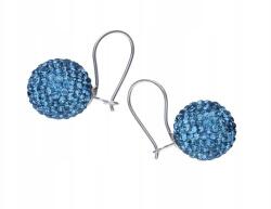 Lovrin Ezüst fülbevaló 925 kék színű kristályokkal, divatos minta ajándékba (Lovrin 46152)