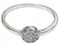 Lovrin Ezüst 925 gyűrű, kör alakú, fehér cirkónia kövekkel, ajándékba 14-es méret (62244798)