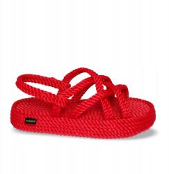 Bohonomad Női platform szandál Bohonomad Bodrum 40, Piros, Városi (BOD.0015.PRS)