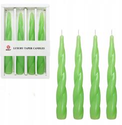  Spirál Gyertyák Illatmentes Dekorációs Zöld 19 cm 4 db (B0C9M831H2)