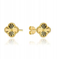 Fugart Arany fülbevaló 585 Diamentált Lóhere Ingyenes gravírozás (FUG7-K01809-585)