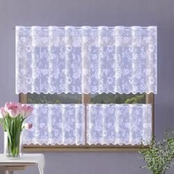 Wisan Gyönyörű fehér jacquard irigység virágokkal a konyhába 40 cm méteres Jurema (AW124G0M040)