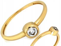 Lovrin Solitare gyűrű sárga aranyból 585 14k cirkóniával 1.20g 13-as méret (61165497)