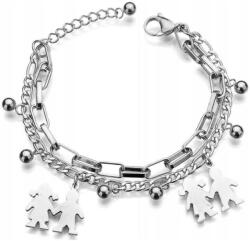 EdiBazzar Ezüst Színű Nemesacél Karkötő 316L Lánc (S245398087490919)