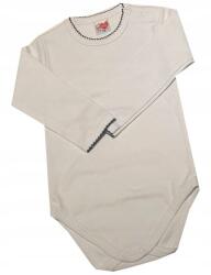 Csecsemő body fehér, sötétkék csíkkal 74cm