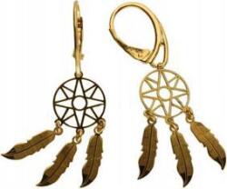 Lovrin 925-ös ezüst, aranyozott fülbevaló, álomfogó mintával, 3, 08g, női, ezüst, látványos (Lovrin 48067)