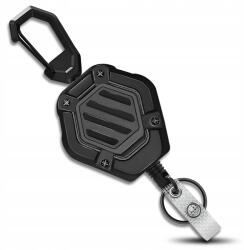 EdiBazzar Névre szóló retraktor Személyre szabott kulcstartó póráz zsinór (Retraktor Linka Zwijana 80cm Brelok do Kluczy)