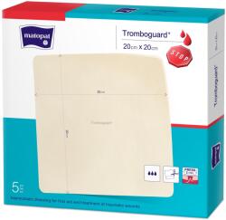 Matopat Tricomed Tromboguard steril, vérzéscsillapító kötszer 20x20cm 5 db