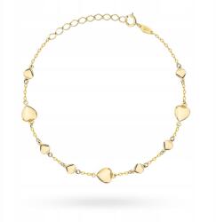 Lovrin Arany karkötő 585 Domború Szívekkel 2.33g Hossz 17+3cm (59810556)