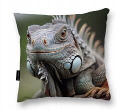  Párna 40X40 Leguán Leguánnal nagy puha alvópárna dekoratív (Poduszka z iguaną iguana 40x40 miękka)