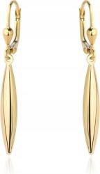 Lovrin Arany fülbevaló 585 csepp alakú, sima, lógós, elegáns, angol kapcsos (Lovrin)