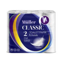 Müller Toalettpapír 2 rétegű kistekercses 100% cellulóz 100 lap/tekercs 24 tekercs/csomag Müller Classic - suplix
