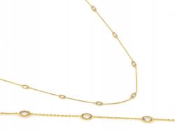 Lovrin Arany nyaklánc cirkóniákkal 585 14k 2.03g 45 cm ajándékba, divatos minta (58729350)