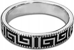 Lovrin 925-ös ezüst gyűrű görög mintával, 20-as méret, stílusos ajándék hölgyeknek (Lovrin 67184)