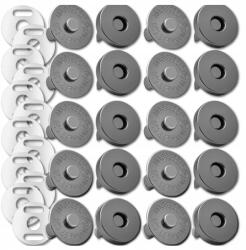  Mágneses gombok fém patentok 10 db-os gomb szett kerek gombok (5905884088579)
