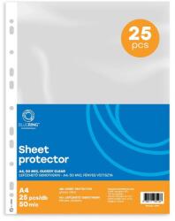 BLUERING Genotherm lefűzhető, A4, 50 micron fényes víztiszta Bluering® 25 db/csomag, 4 csomag/karton kínáló - suplix