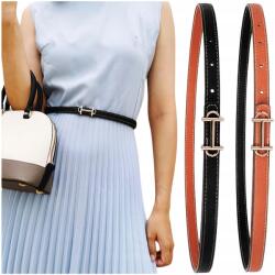 EdiBazzar Női bőr öv kétoldalas valódi bőr arany csat kétszínű (Dwustronny pasek damski skórzany dwukolorowy)