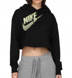 Nike Női Rövid, Laza Kapucnis Pulóver Fleece Crop Dance DZ4604-010 M