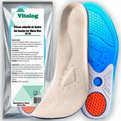 Vitolog Gél Talpbetét Cipőbe, Lengéscsillapító, Fájó Lábra, Sarokra, Sarkantyúra 42-43-as Méret (na koślawość ostrogę piętową ortopedyczne)