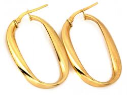 Lovrin Ezüst fülbevaló 925 aranyozott ovális angol kapcsos 4.74g ajándék divatos