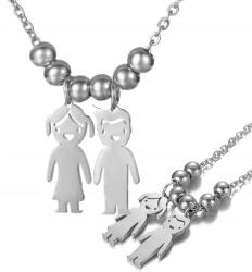 EdiBazzar Gyermek nyaklánc sebészeti acélból, ezüst színű, 316L (7557993561092)