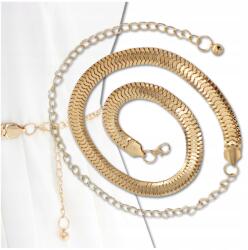 EdiBazzar Öv ruhához, arany színű, elegáns, klasszikus láncos deréköv (Elegancki złoty pasek damski do sukienki)