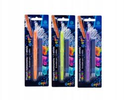 Astra Hoppá! Radír toll 0, 6 mm, kék, két radír 2 betét, bliszter, keverőcsík (5901137168104)