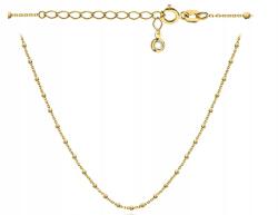 Lovrin Arany nyaklánc 585 45 cm gyémántcsiszolású golyókkal 1, 8g modern divatos design (Lovrin 72863)