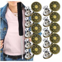 Gombok 10 db-os készlet fém gomb kerek 17 mm nadrághoz díszítő (5905884088708)