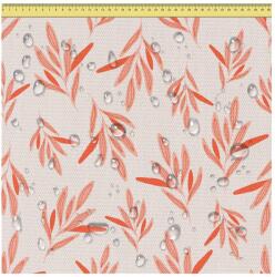  DreamRoots Vízálló Vászon Piros Levél Mintával 160 cm x 200 cm (B0D62MH27L)