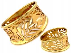 Lovrin Arany gyűrű 375 9k áttört növényi motívummal 1.70g 16-os méret ajándékba (43803920)