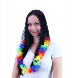 Rappa Hawaii nyaklánc színes virágokkal, 100 cm