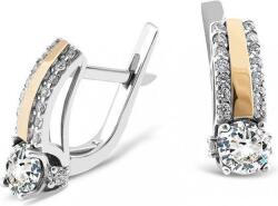 Lovrin Ezüst, angol kapcsos fülbevaló 925, Elegáns, Aranyozott lemezzel, női, ajándék (60826636)