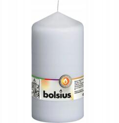 Bolsius Dekorációs tömör gyertya, tönk alakú, oszlopos, illatmentes, fehér Bolsius 15 cm, 1 db (8711711396017)
